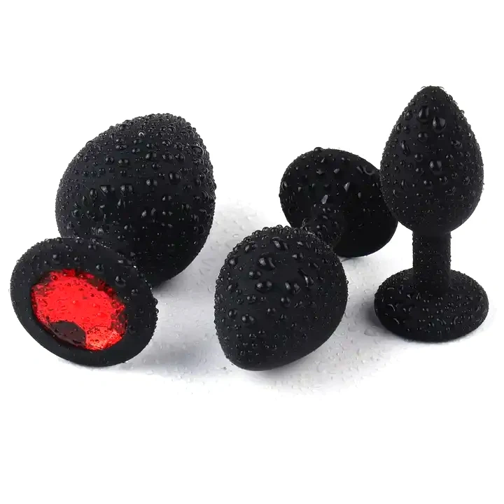Silicone Butt Plug Anal Toys for Women Jewel Black Red Pink Rosy Small Medium Colors Sex Juguetes Sexuales