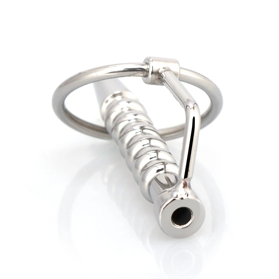 Stainless Steel Urethral Sound Hollow Penis Plug with Ring Man's Sex Toys Premium Quality Penis Toys