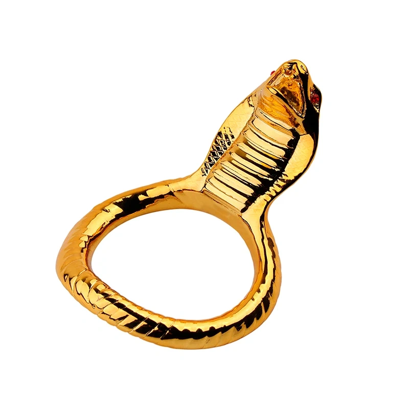 Zinc Alloy King Cobra Cock Ring for Men Gold Color Male Penis Toys Sex Ring for Enhanced Pleasure Male Enhancement Toy