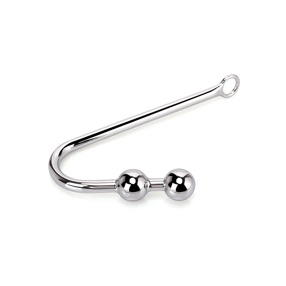 Women's Adult Sex Toys Metal Anal Hook with Two Balls for Bondage Gear and Butt Plug Play Juguetes Sexuales Anal
