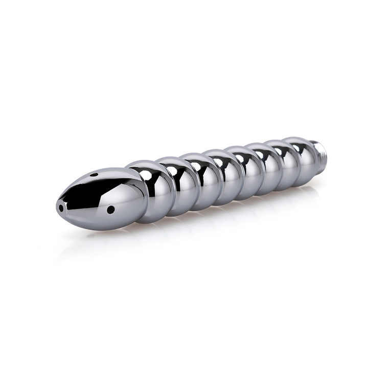 9 Bead-Type Aluminium Alloy Shower Douche Nozzles Metal Anal Vagina Cleaner Beads Hollow Dildo Juguetes Sexuales
