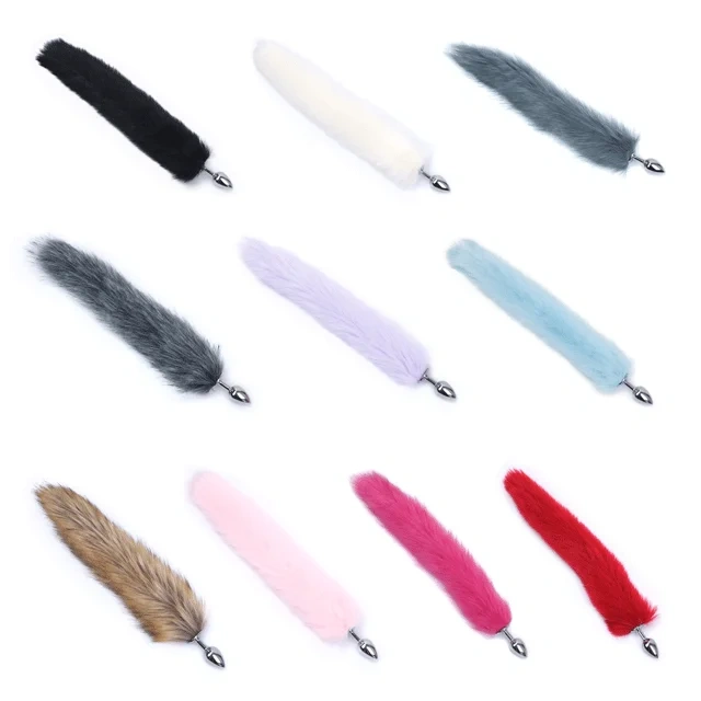 Fake Fur Fox Tail Anal Plug Metal Butt Plug Fun Sex Games and Toys for Women Juguetes Sexuales
