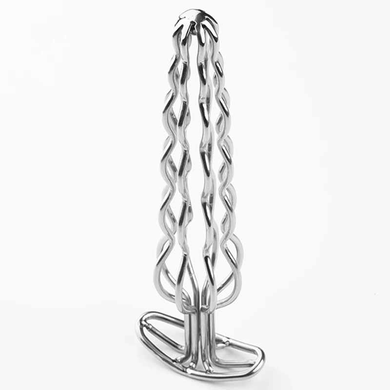 Anal Butt Plug Sex Toy Six Ball Stainless Steel Hollow Design  for Women and Men