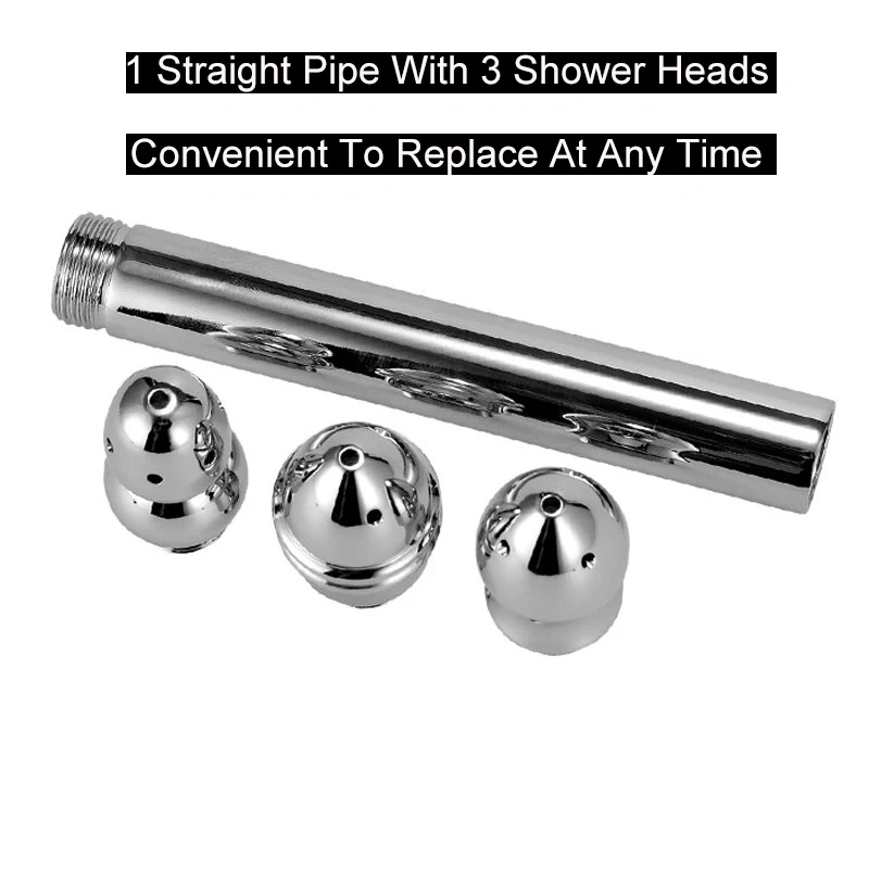 Angled Anal Cleaner Douche Standard Water Pipe Interface Enema Kit 3 Shower Heads Metal Sex Toys Women Men Juguetes Sexuales