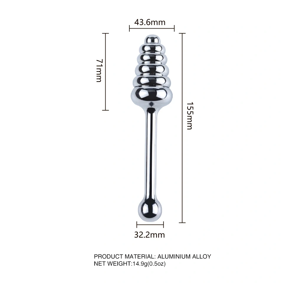 Fun Lover Shape Anal Plug Aluminum Alloy Butt Jewel Sex Toys for Men and Women Metal Material