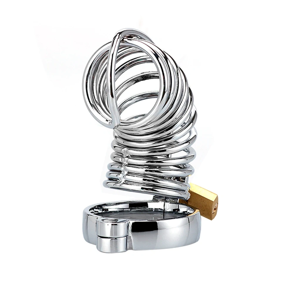 Stainless Steel Zinc Alloy Male Chastity Device Hollow Penis Lock Cage for Men BDSM Sex Toys Bondage Gear Juguetes SM