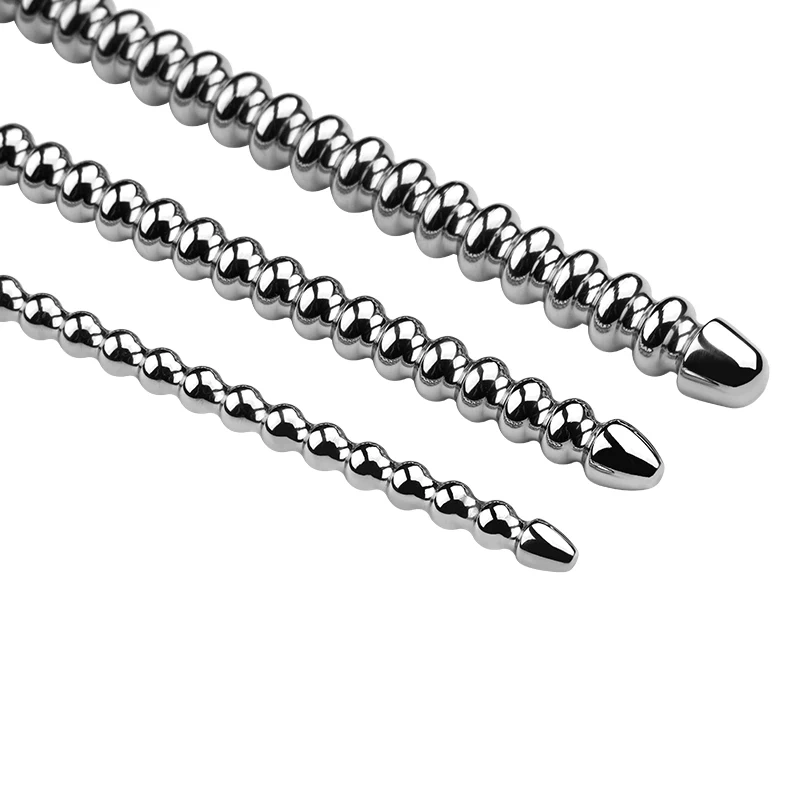 3 Size Long Sounding Urethral Stainless Steel Pain BDSM Penis Plug Sex Toys for Men Bondage Gear by Penis Toys