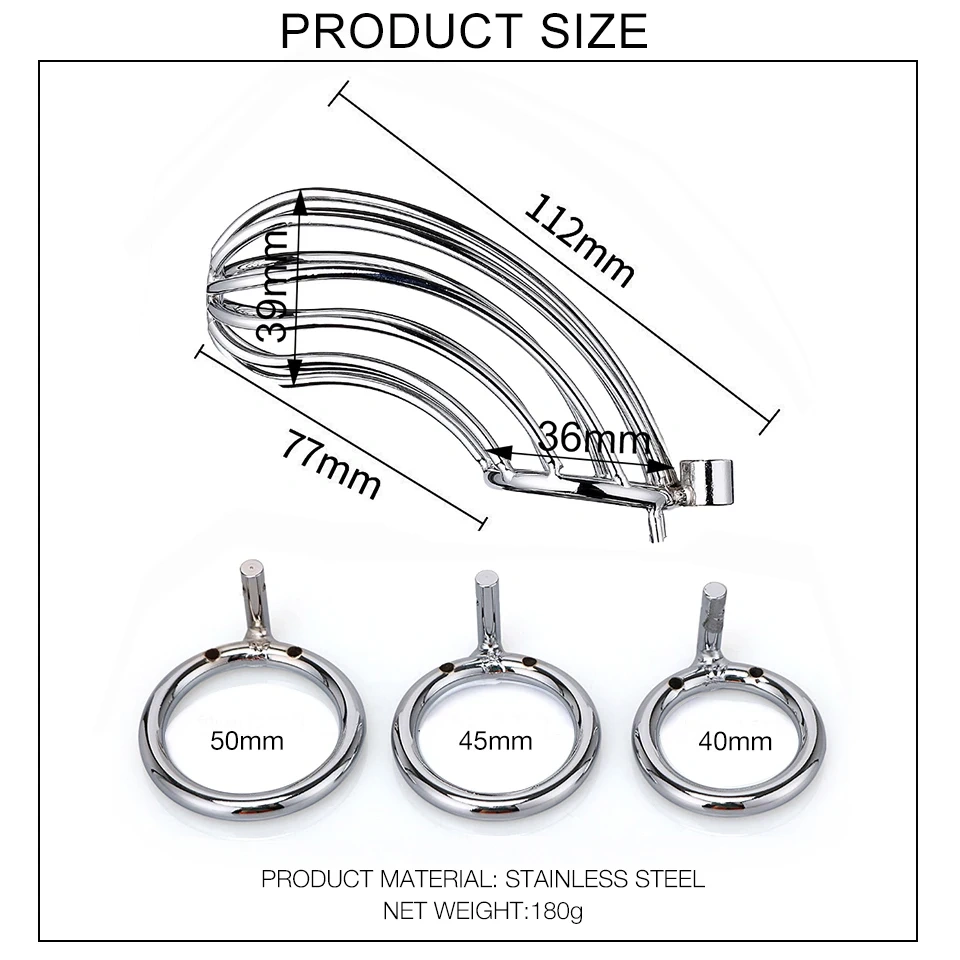 Banana Shape Hollow Chastity Cage Male Chastity Device Sex Toys for Men Penis Lock Bondage Gear with Juguetes Sexu Type SM
