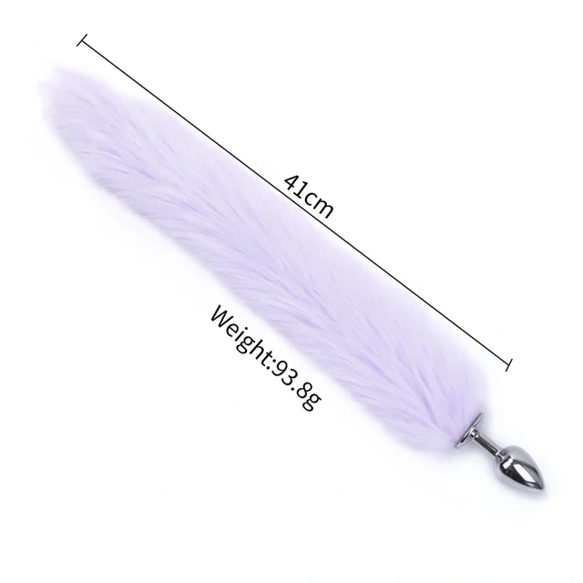 Fake Fur Fox Tail Anal Plug Metal Butt Plug Fun Sex Games and Toys for Women Juguetes Sexuales