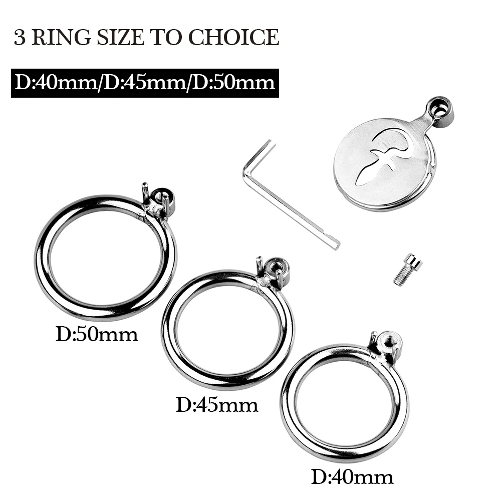 Men's Stainless Steel Chastity Cage Short Penis Lock Metal BDSM Device Sex Toys for Bondage Gear Juguetes Sexuales for Men