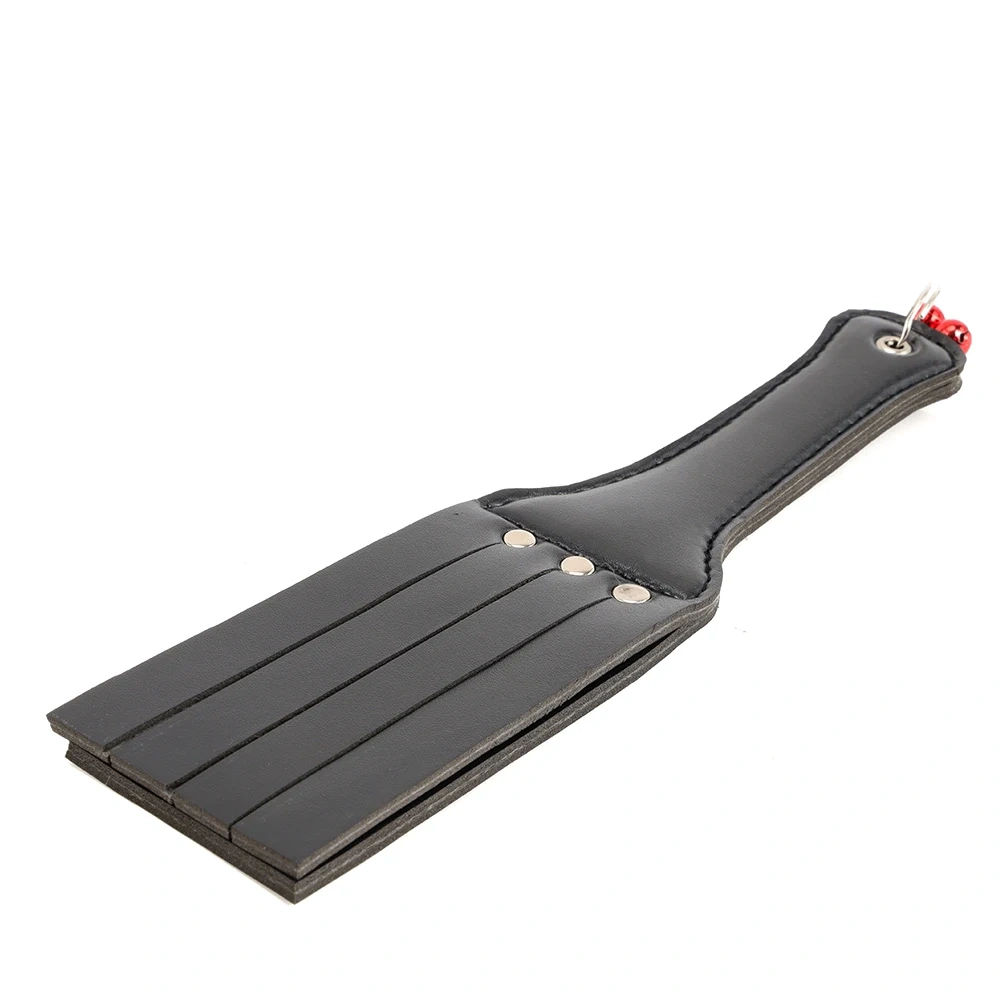 Bondage Gear Pu Leather Paddle With Two Bell Whips Bdsm Bondage Kit Sex Toys for Women Men Juguetes Sexuales