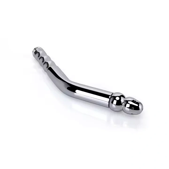 Durable Metal Enema Kit with 3 Angled Nozzles Adult Anal Douche Cleaner