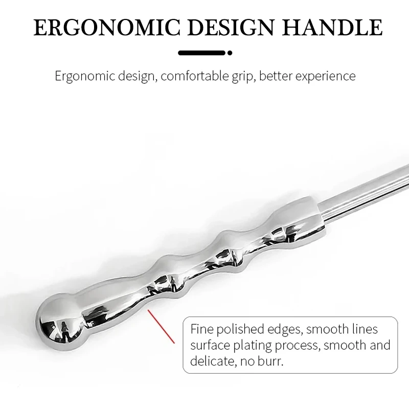Stainless Steel Anal Plug with Long Handle 3 Ball Size Metal Butt Plug Sex Toys for Men Juguetes Sexuales Anal