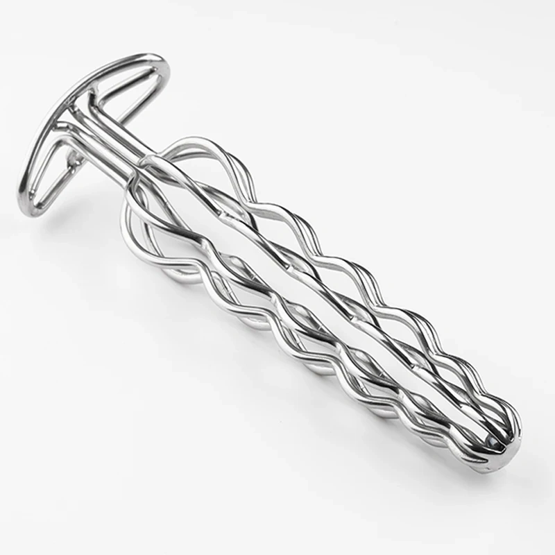 Anal Butt Plug Sex Toy Six Ball Stainless Steel Hollow Design  for Women and Men