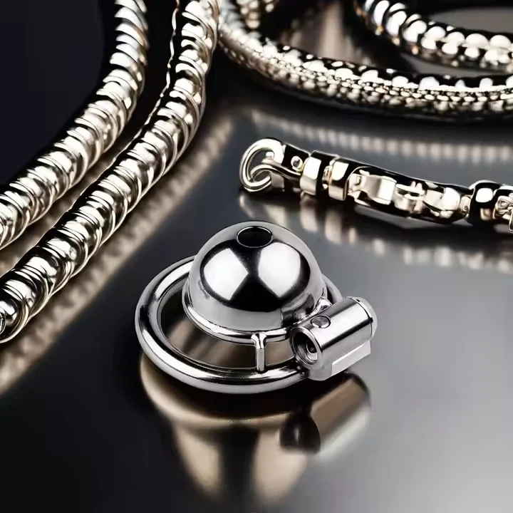 Stainless Steel Male Penis Lock Short Chastity Cage BDSM Bondage Gear Sex Toys for Men