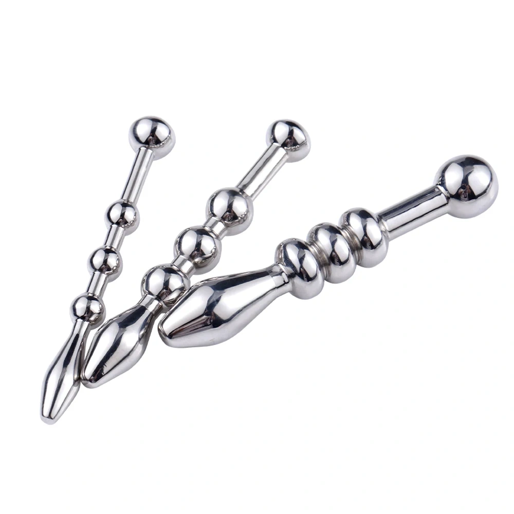 Special Design 3 Ball Sounding Urethral Stainless Steel Toys Men BDSM Short Urethral Sounds Set Penis Penetrating Bondage Gear
