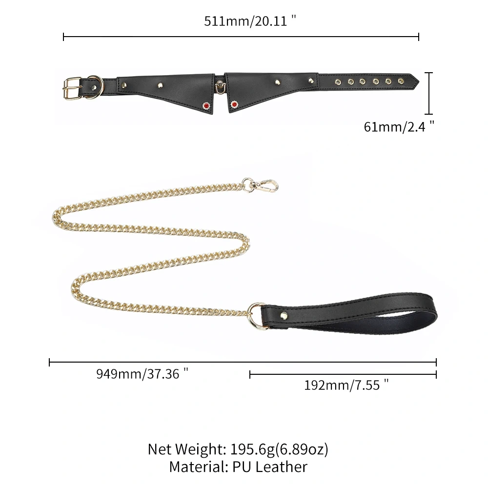 Black Red Pink Colla Bondage Kits with PU Leather Sex Harness Gear for Women's SM Roleplay Toys and Juguetes Sexuales