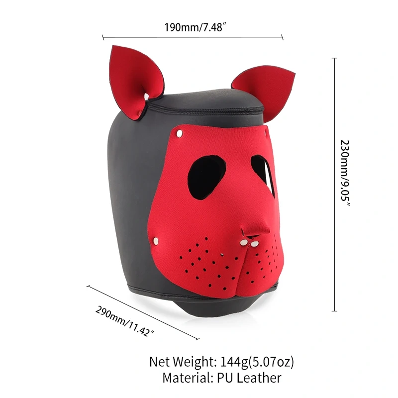 Fox Hood Bondage Gear PU Leather Adult Sex Toys Adult Juguetes Sexuales BDSM Set with Mask SM Suit