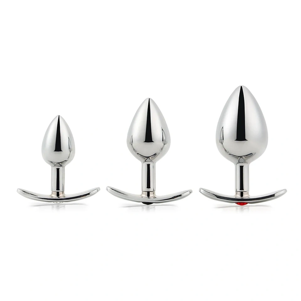 Anchor-Shaped Butt Plug Jewel Anal Sex Toys for Women and Men Durable Metal Material