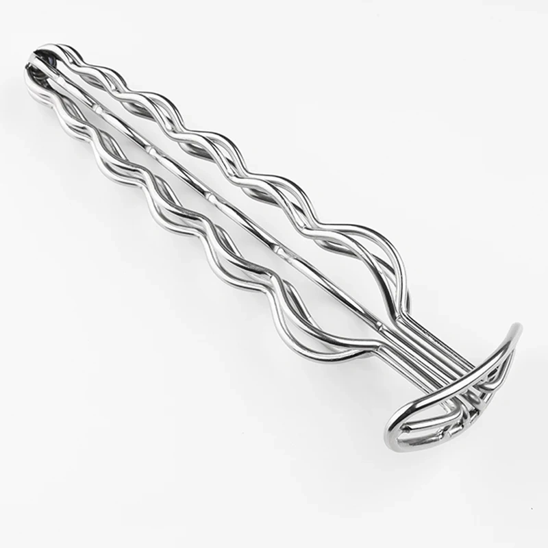 Anal Butt Plug Sex Toy Six Ball Stainless Steel Hollow Design  for Women and Men