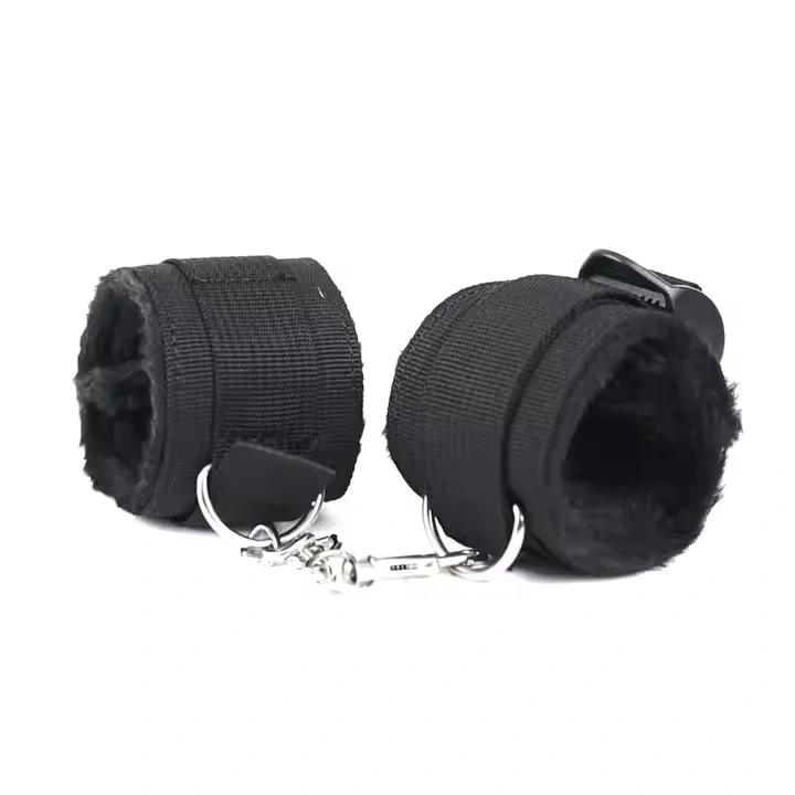 Bondage Gear Nylon BDSM Double Color Set 7pcs Handcuffs and Bed Restraints Sex Toys for Women