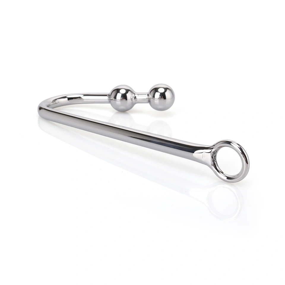 Women's Adult Sex Toys Metal Anal Hook with Two Balls for Bondage Gear and Butt Plug Play Juguetes Sexuales Anal