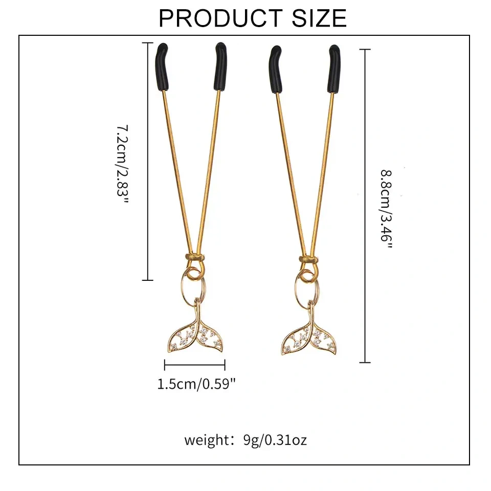 Sexy Metal Nipple Clamps BDSM Bondage Sex Toys for Adults Adult Sex Jewellery-for Women  Juguetes Sexuales