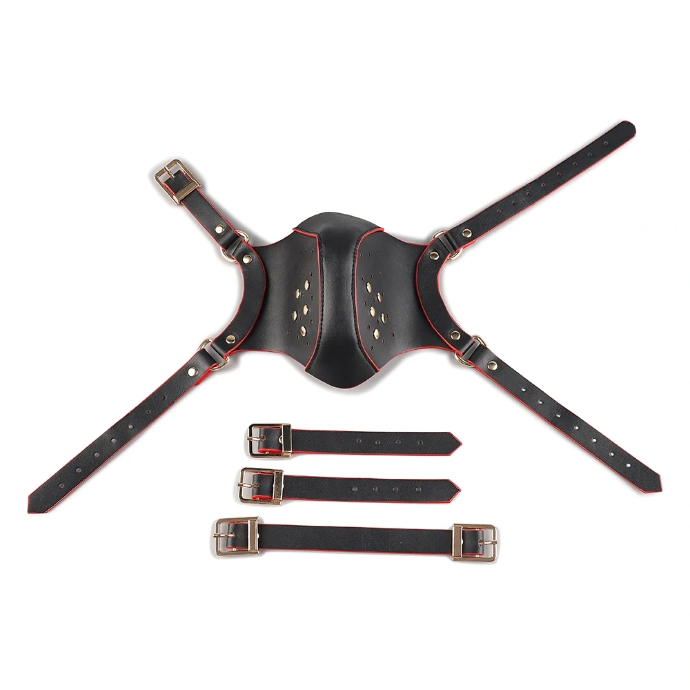 Adjustable Leather Belt Pet Play Hood Puppy Play Muzzle Sex Toys Mouth Restraint Kit Bondage Gear Kits Premium Quality Pet