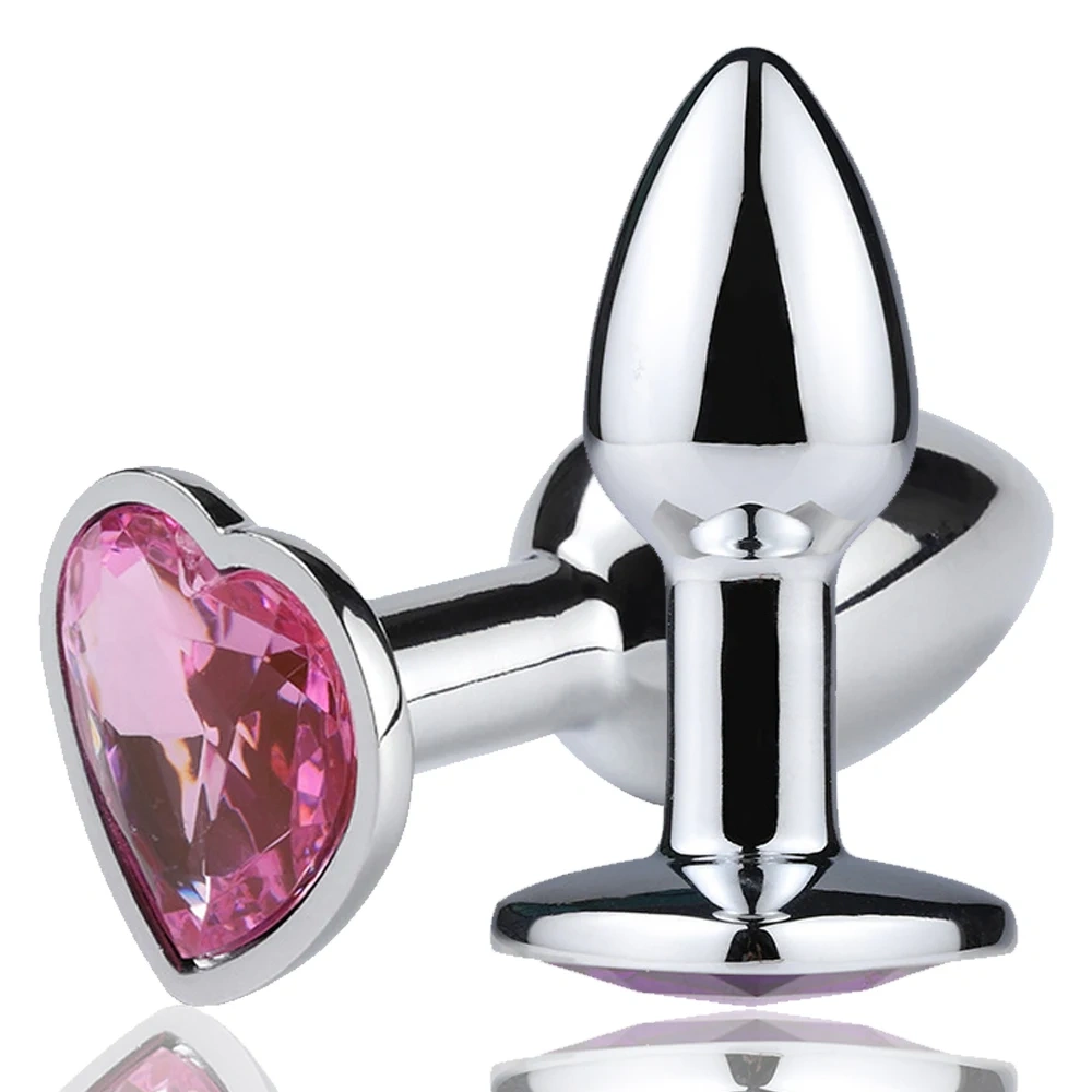 Mini Heart Base Aluminum Alloy Butt Plug Sex Toys for Women and Men Anal Plug with Juguetes Sexuales