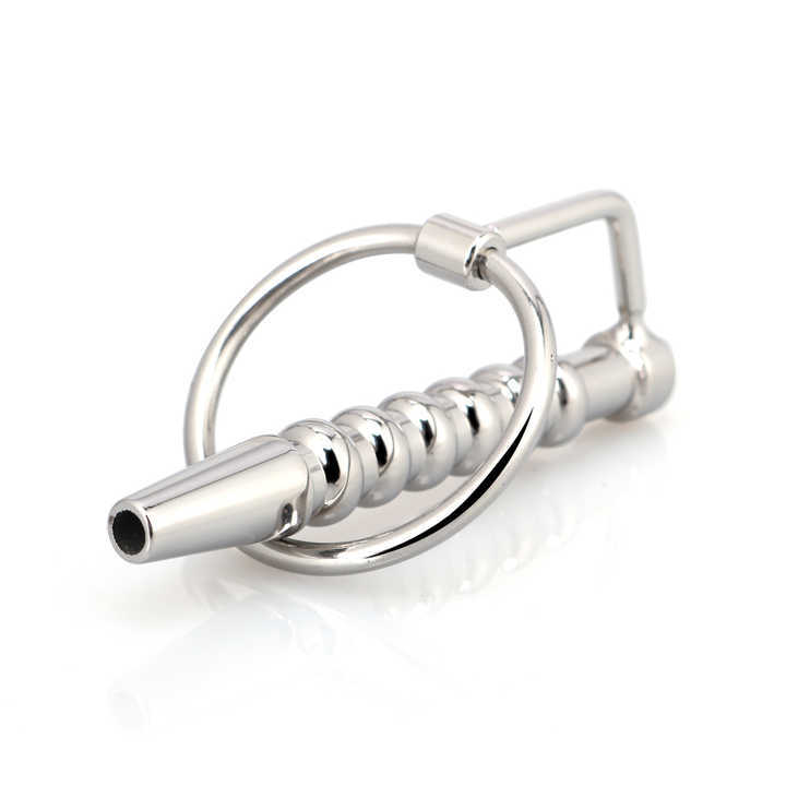 Stainless Steel Urethral Sound Hollow Penis Plug with Ring Man's Sex Toys Premium Quality Penis Toys