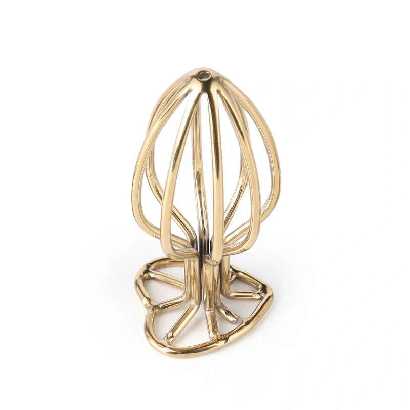 Gold Transparent Heart Anal Plug Bottom Metal Sex Toy for Men Adults Stainless Steel Butt Plug
