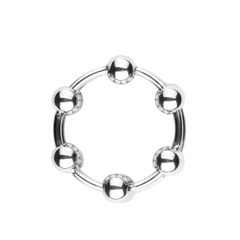 Stainless Steel Rolling Beads Design Metal Penis Ring Sex Toys Men Comfortable Rolling Beads Premium Quality Cock Ring Juguetes