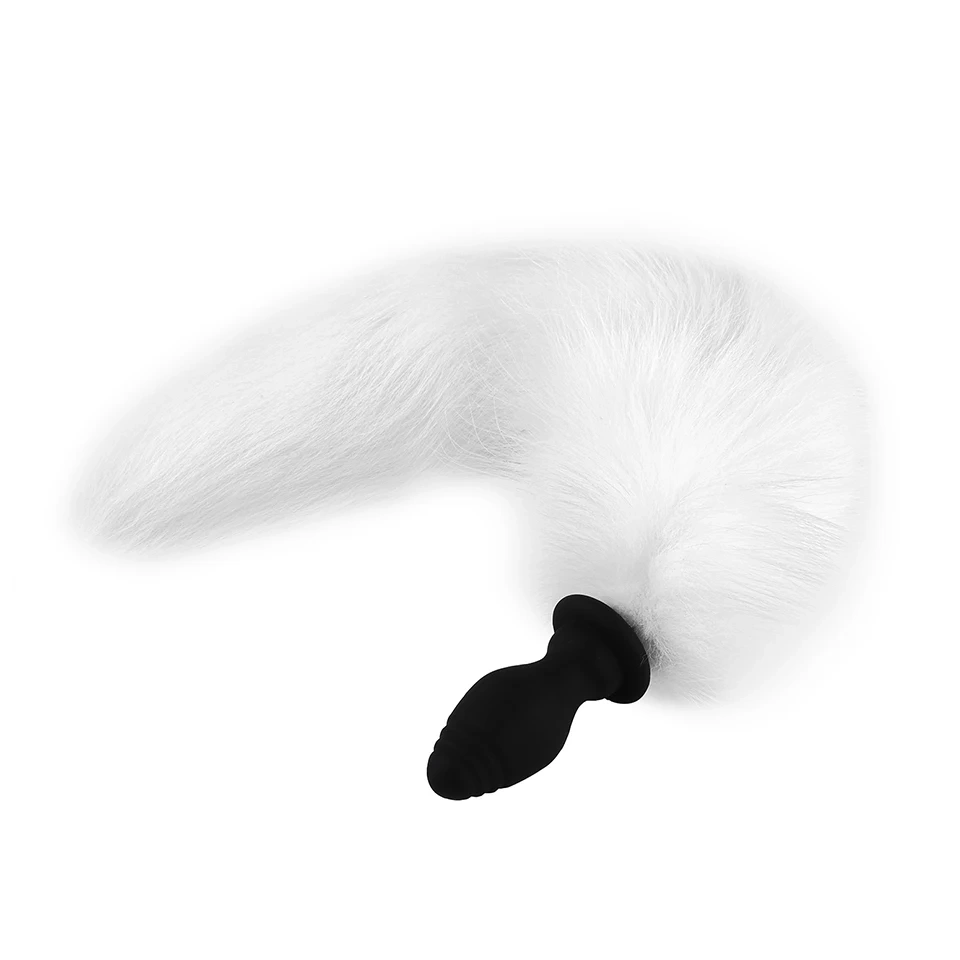 Fur Real Detachable Butt Plug Fox Tail Vibrating Anal Sex Toy for Women Cosplay Juguetes Sexuales