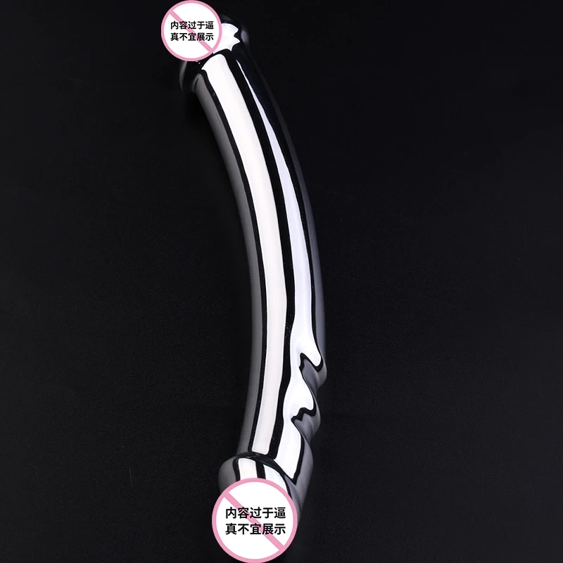 Double-Headed Stainless Steel Anal Plug Metal Prostate G-Spot Massager Sex Toys for Men and Women for Butt Plug Sex Games
