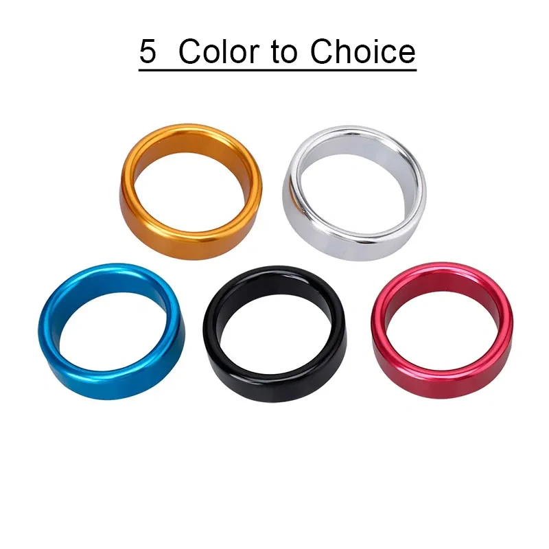 Colorful Silicone Penis Ring Toy Aluminum Alloy Male Sex Toys for Men Ejaculation Delay Cock Ring Juguetes Sexuales