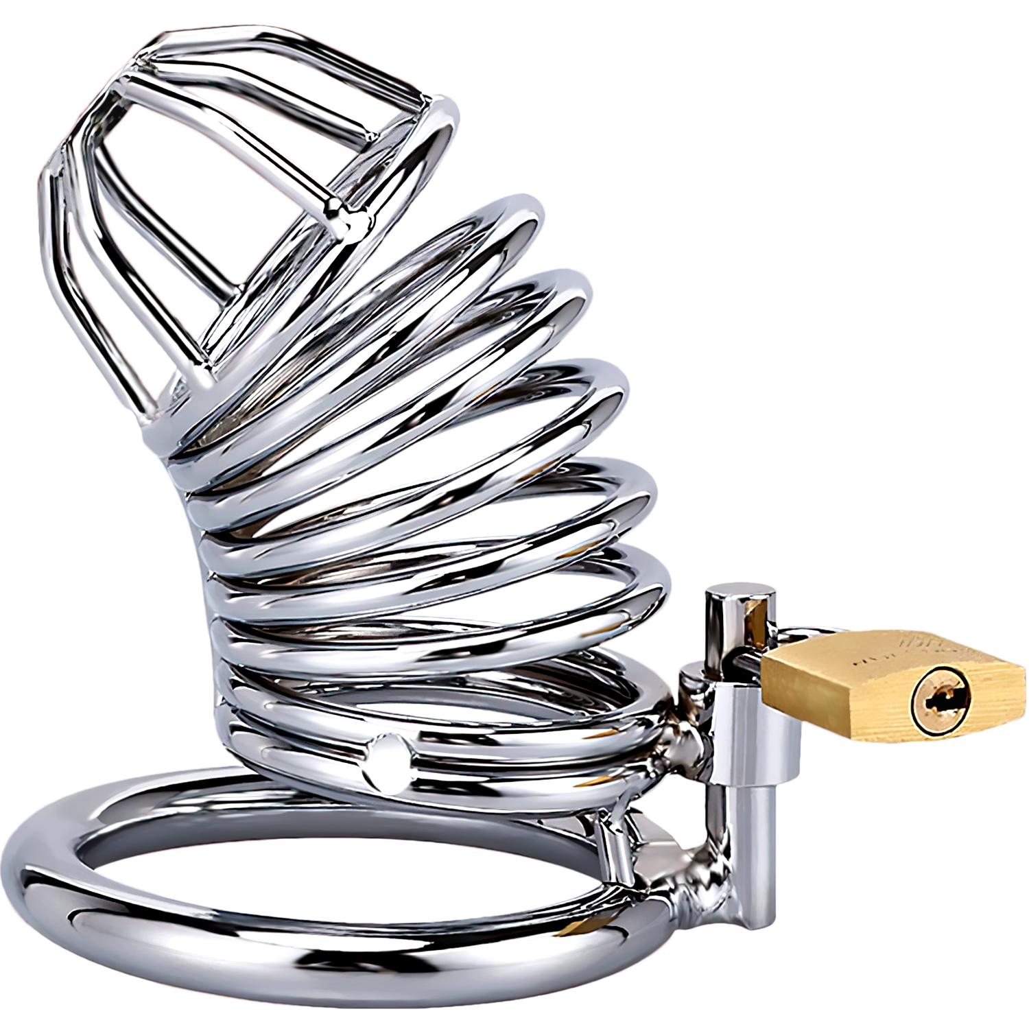 Screw-Type Stainless Steel Chastity Cage Male Chastity Device Sex Toy for Men Penis Lock Bondage Gear Toys for Sexual Pleasure