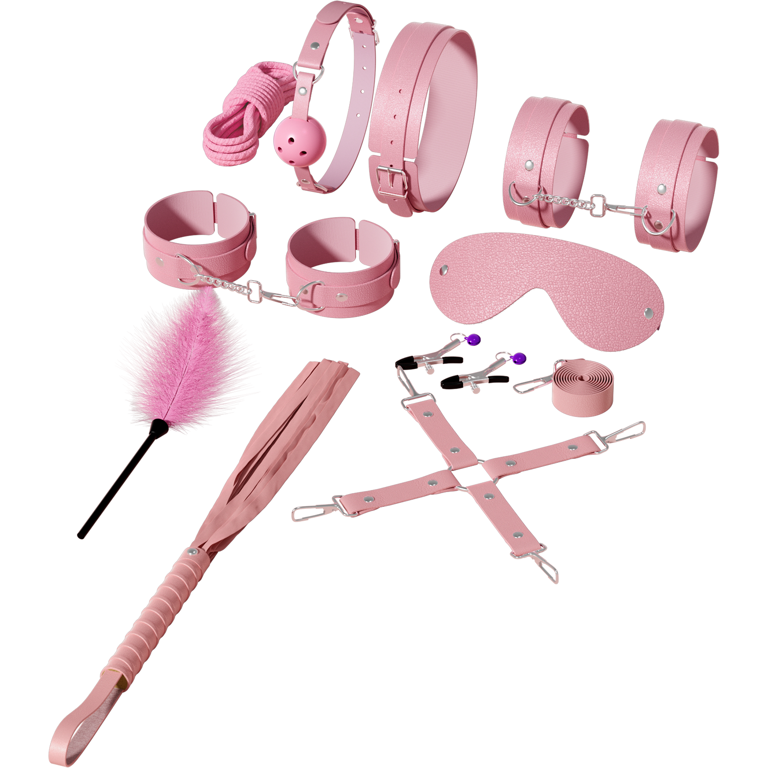 BDSM Bondage Gear Sets Women Men Leather Restraints Kit Handcuffs Sex Toys Juguetes Sexuales Includes Mask Whip Collar Paddle