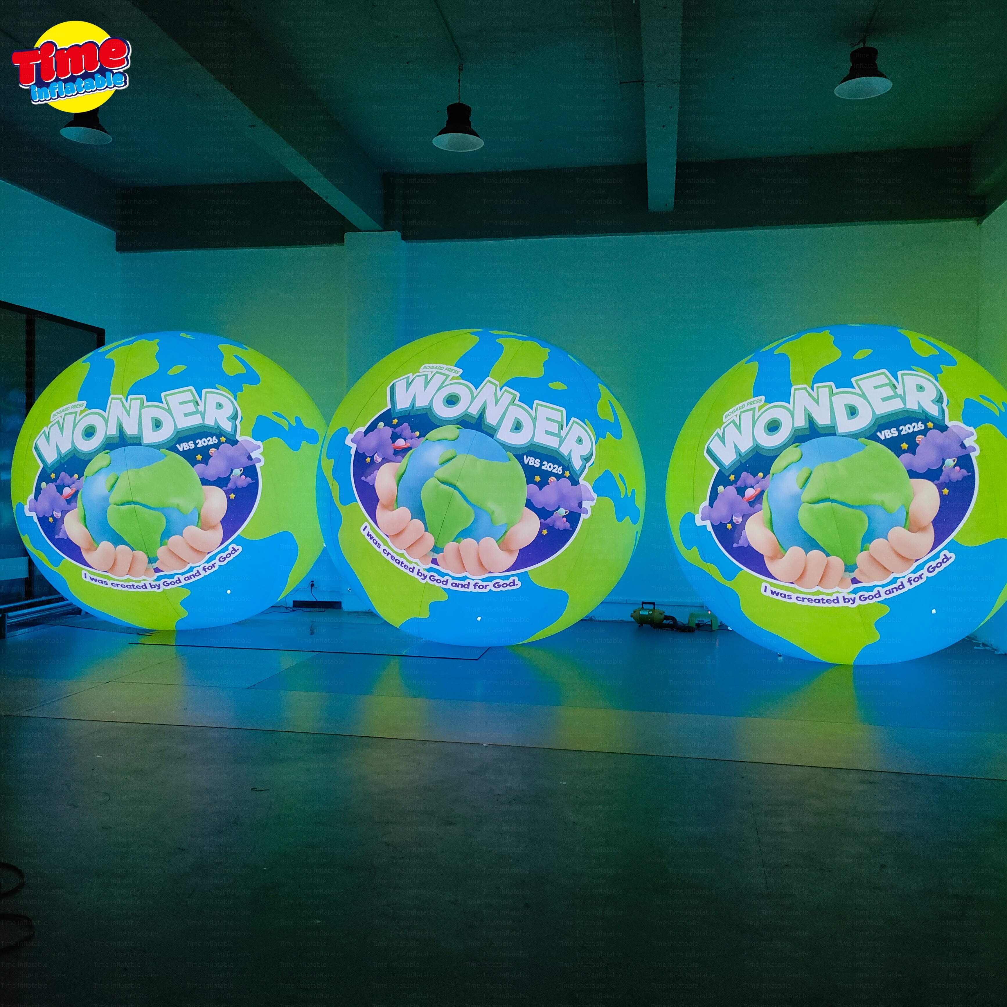 Custom Inflatable Logo Ball with LED/RGB Lighting-1