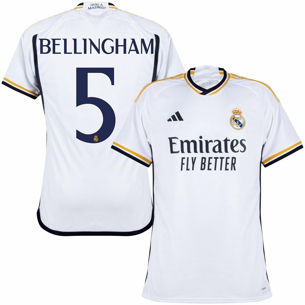 REAL MADRID HOME KIT KIT JERSEY 2023 2024 BELLINGHAM