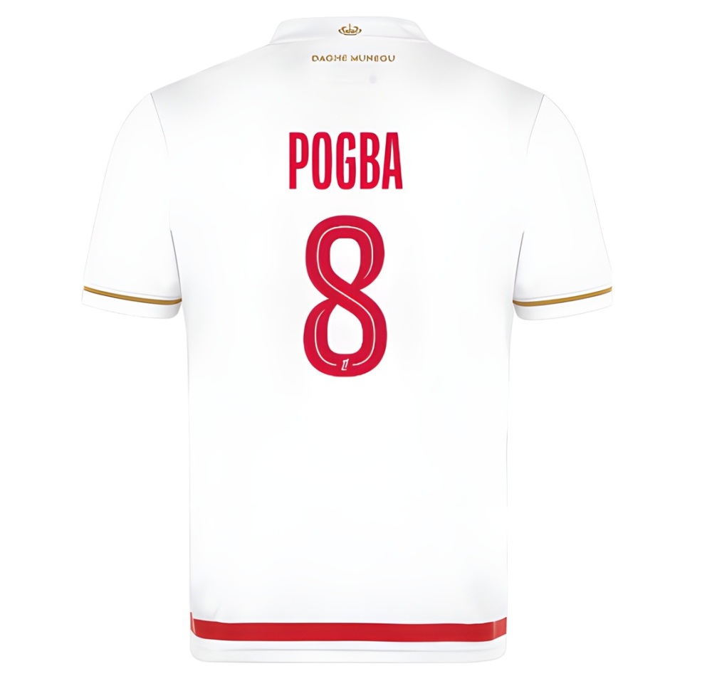 AS Monaco Home Jersey 2025 2026 Paul Pogba