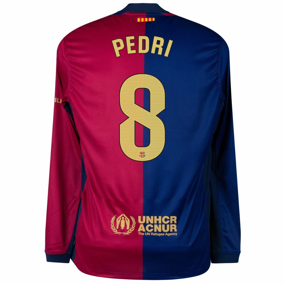 Barca Pedri 2024 2025 Home Long Sleeve Jersey