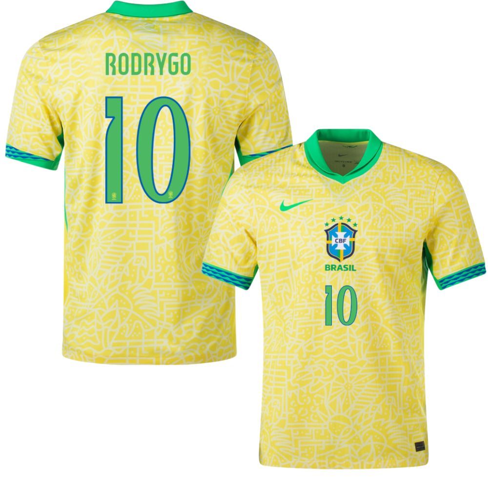 Brazil Home Jersey 2024 2025 Rodrygo