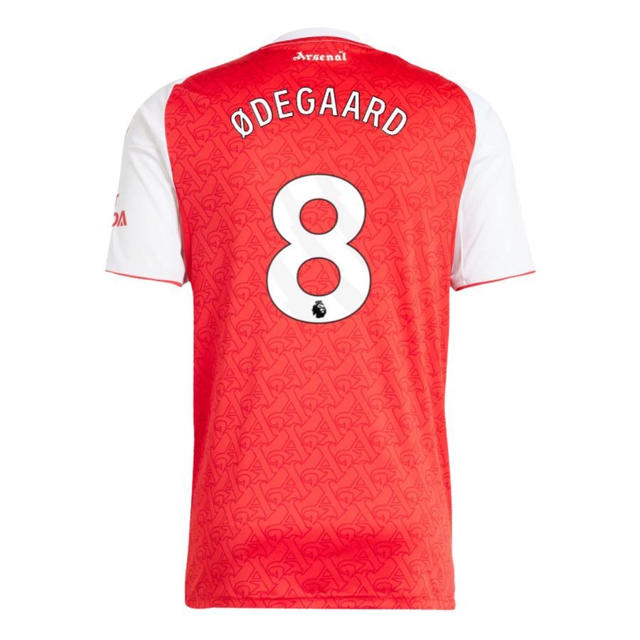 Arsenal 2025 2026 Home Kids Kit Jersey Odegaard