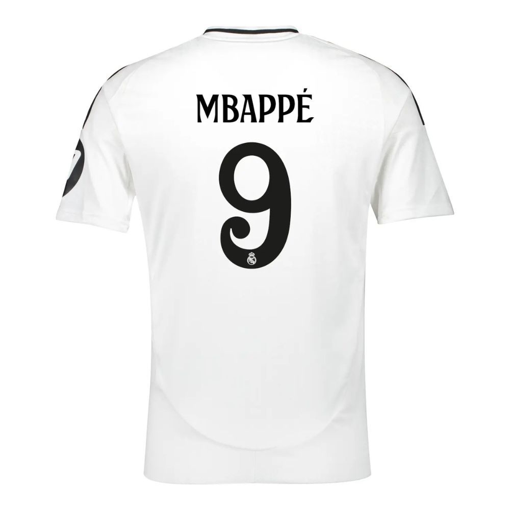 Real Madrid Home 2024 2025 Mbappé Kids Kit Jersey