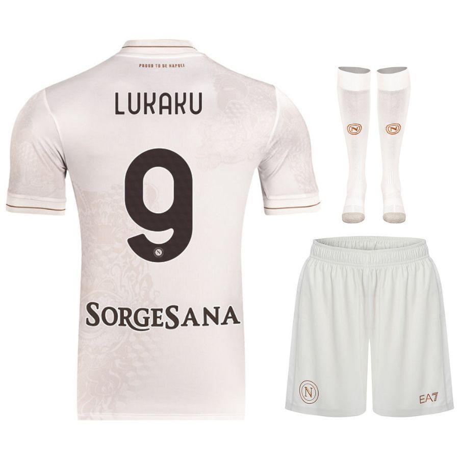 Napoli Away Kids Kit Jersey 2025 2026 Lukaku