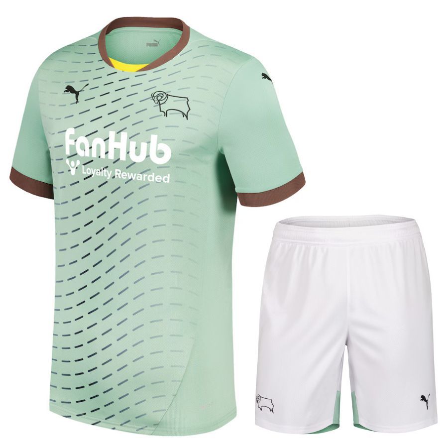 Derby County Away Kids Kit Jersey 2024 2025
