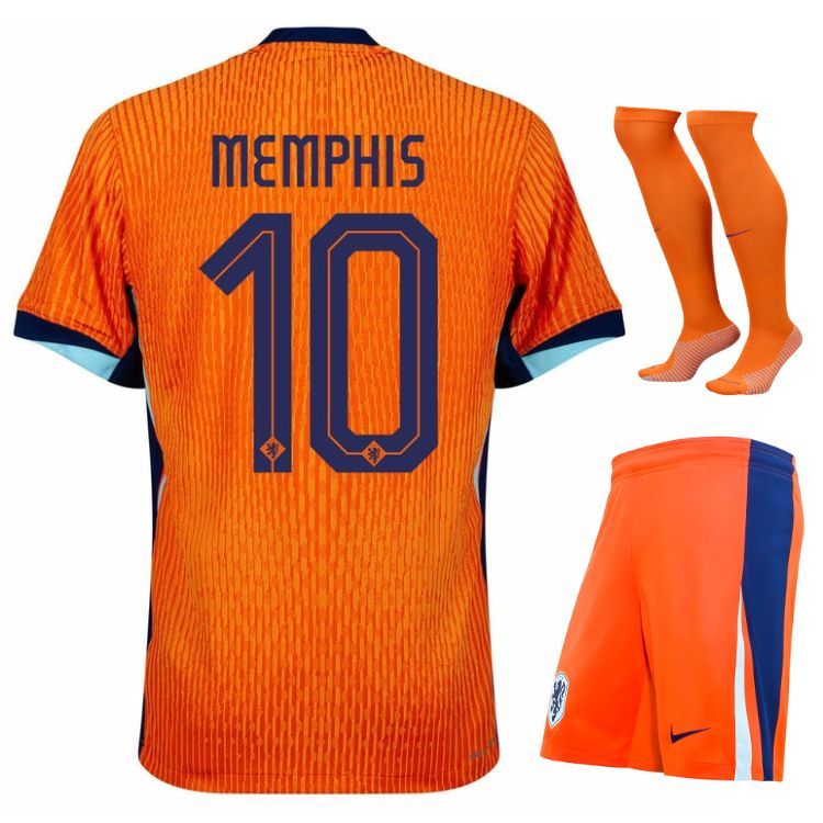 Netherlands Home 2024 2025 Memphis Kids Kit Jersey
