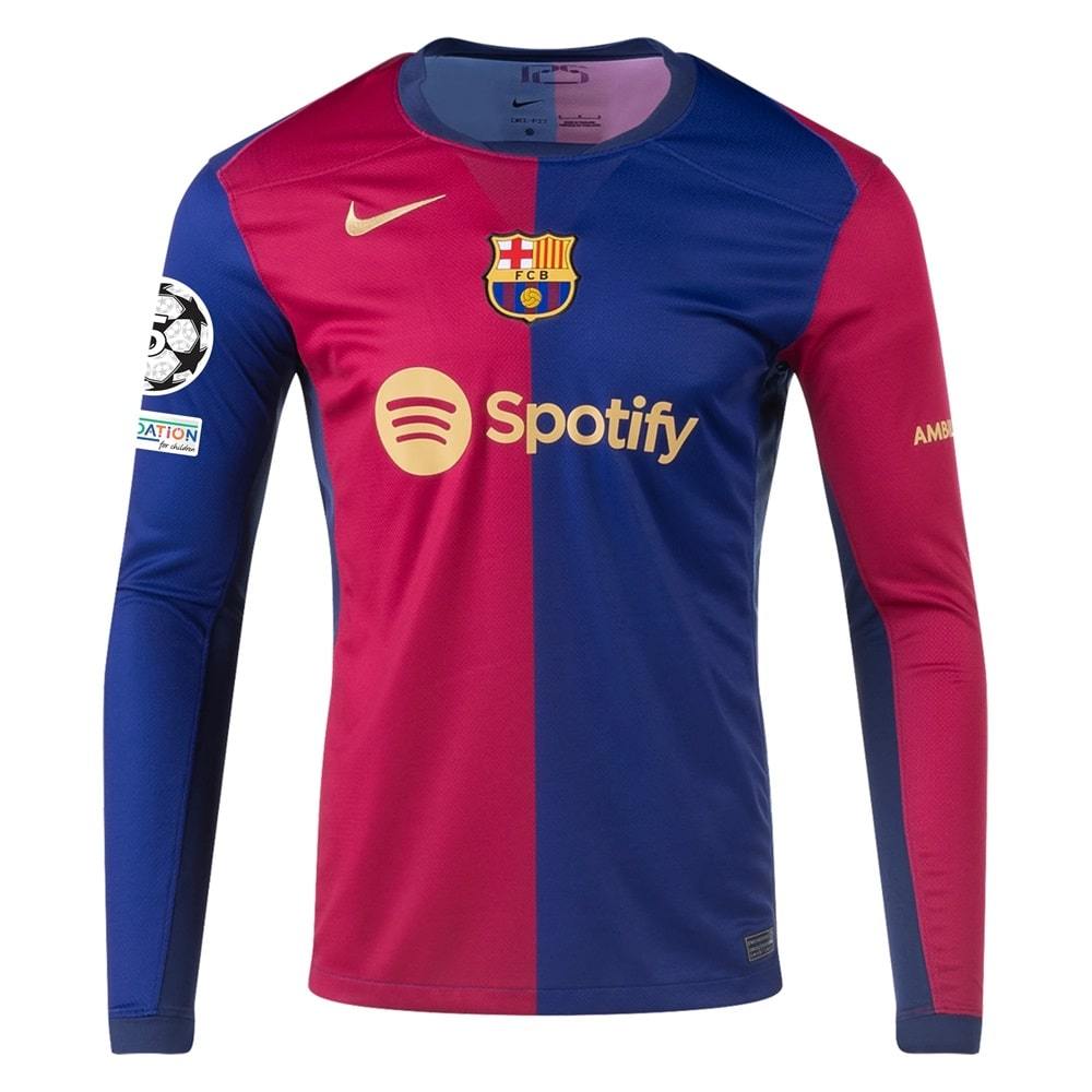 Barca 2024 2025 Long Sleeve Champions League Jersey