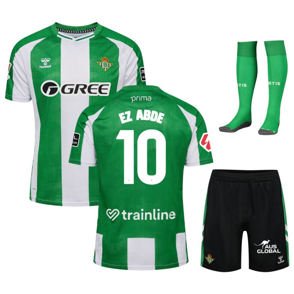 Betis Sevilla Home 2025 2026 Abde Kids Kit Shirt