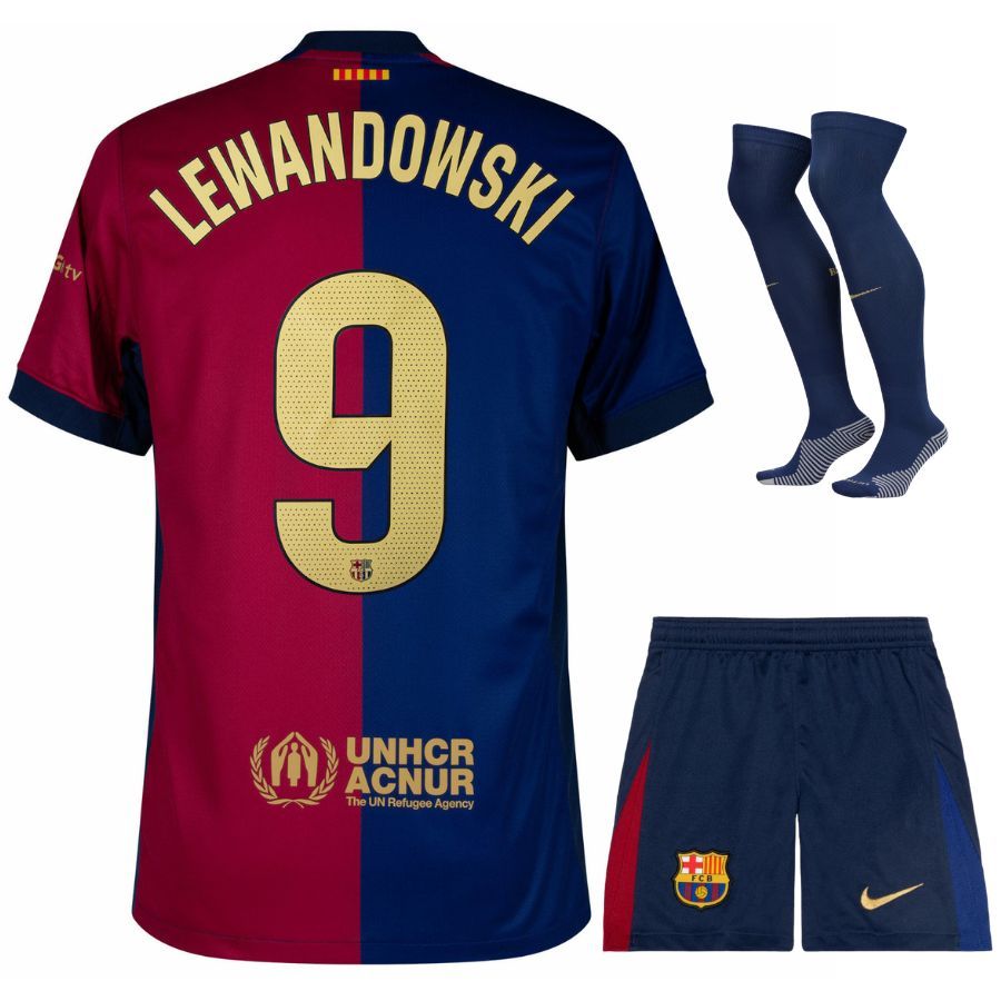 Barca 2024 2025 Home Kit Jersey Lewandowski